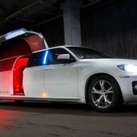 White sports car